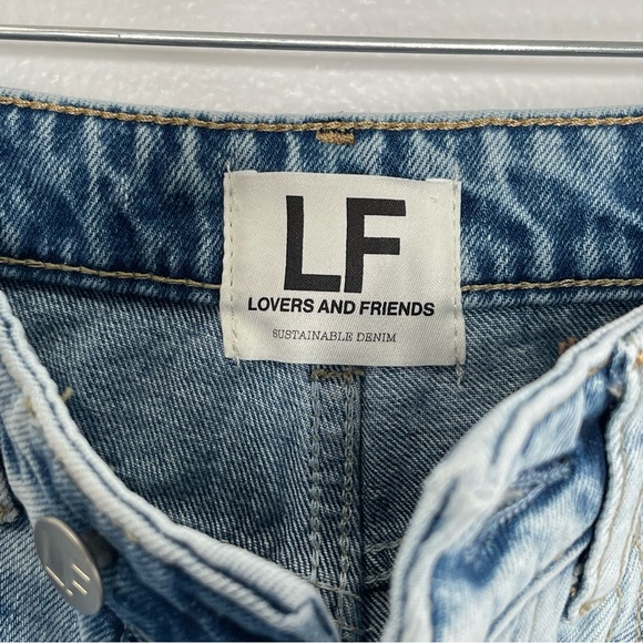 Lovers and Friends ‘Reece’ High Rise Denim Shorts Size 26 - Picture 2 of 6